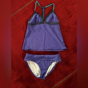 Prana Purple and Green Tankini